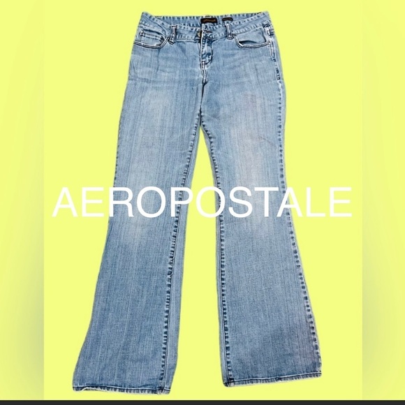 Aeropostale Girls Flare Stretch Jeans - Picture 1 of 5